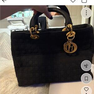 Dior Black Tote with Gold Details